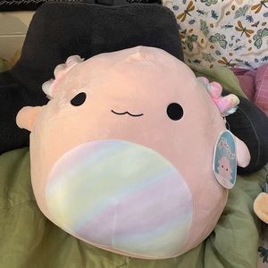 NWT: Archie the Axolotl Squishmallow (Rainbow)